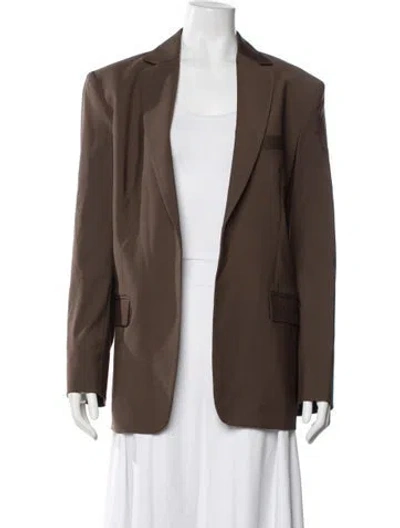 Pre-owned Matteau Wool Blazer In Brown