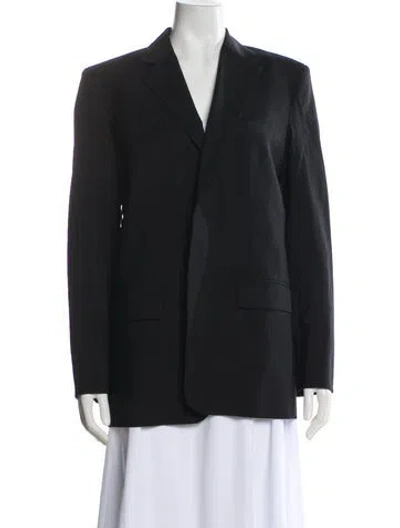 Pre-owned Matteau Wool Blazer In Gray