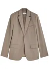 Matteau Wool-blend Blazer In Taupe