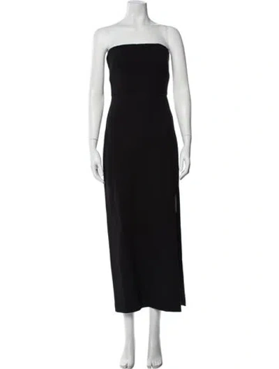 Pre-owned Matteau Wool Long Dress In Black