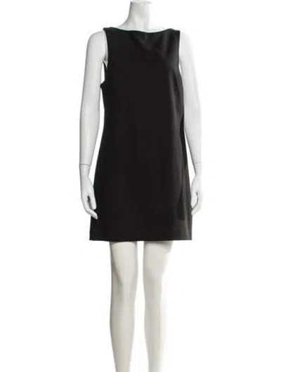 Pre-owned Matteau Wool Mini Dress In Black