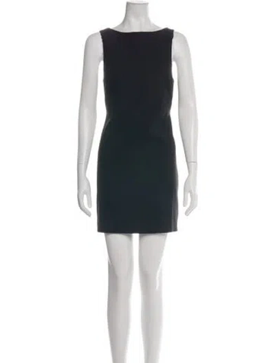 Pre-owned Matteau Wool Mini Dress In Black