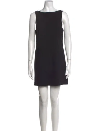 Pre-owned Matteau Wool Mini Dress In Black