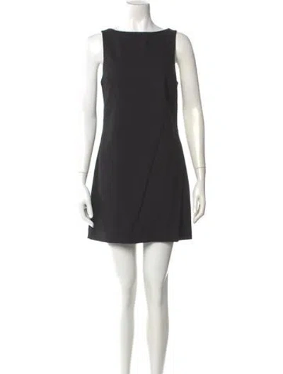 Pre-owned Matteau Wool Mini Dress In Gray