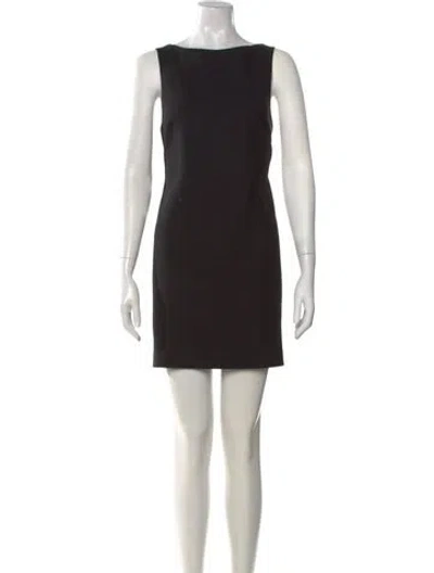 Pre-owned Matteau Wool Mini Dress W/ Tags In Black