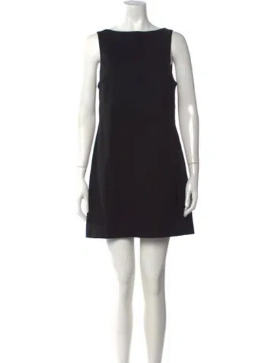 Pre-owned Matteau Wool Mini Dress W/ Tags In Black
