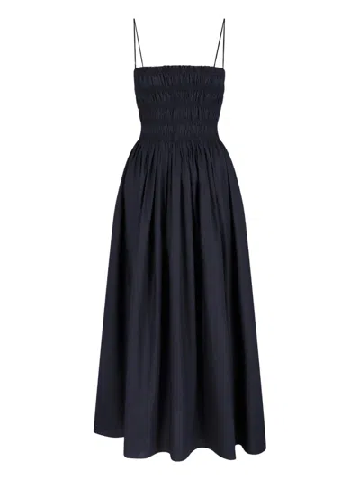 Matteau Wrinkled Midi Dress In Blue