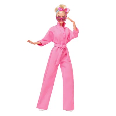 Pre-owned Mattel Barbie Signature Barbie In Pink Power Jumpsuit Doll