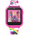 Mattel Children's Barbie Pink Silicone Smart Watch 38mm In Pink