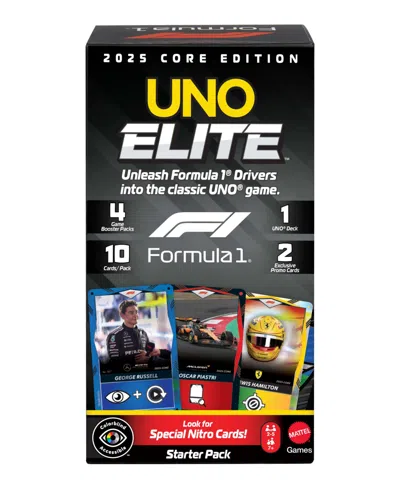 Mattel Uno Elite Formula 1 2025 Core Edition Card Game, Ages 7+ In No Color