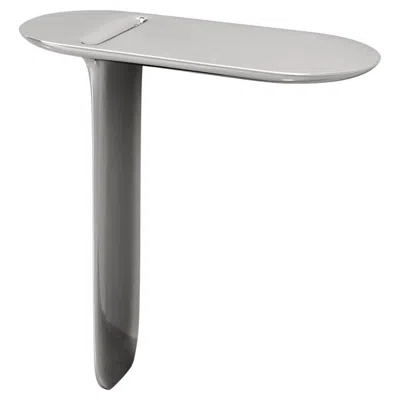 Pre-owned Matteo Cibic 21st Century  Console Table Chromed Lacquered Mdf Scapin Collezioni In Brown