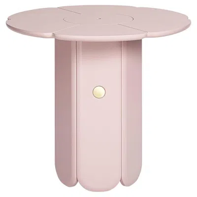 Pre-owned Matteo Cibic 21st Century  Pink Vase Table Matt Lacquered Mdf Scapin Collezioni