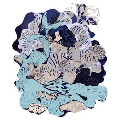 Pre-owned Matteo Cibic Contemporary Caelum Contingo Tapestries In Aluminium By Altreforme In Limited Ed In Gray