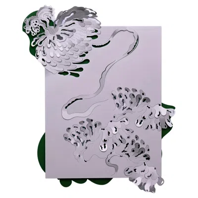 Pre-owned Matteo Cibic Contemporary Psiche Tapestries In Aluminium By Altreforme In Gray