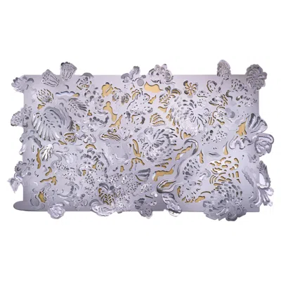 Pre-owned Matteo Cibic Contemporary The Hunt Tapestries In Aluminium By Altreforme In Gray