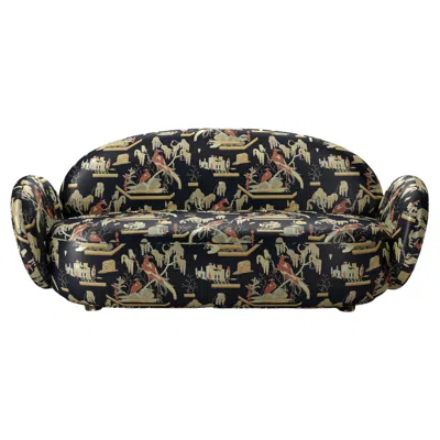 Pre-owned Matteo Cibic Dolce Sofa With Plush Dedar Fabric By  In Brown