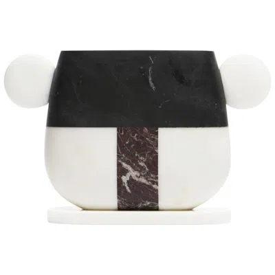 Pre-owned Matteo Cibic New Modern Marble Vase, Creator  In Transparent