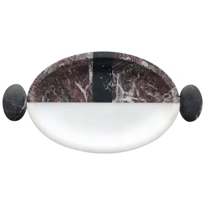Pre-owned Matteo Cibic New Modern Serving Tray In Marble Creator  In Gray
