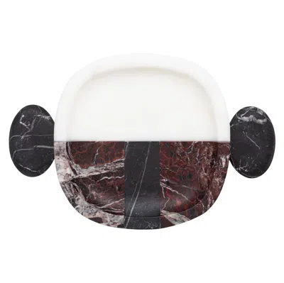 Pre-owned Matteo Cibic New Modern Small Tray In Marble Creator  In Black