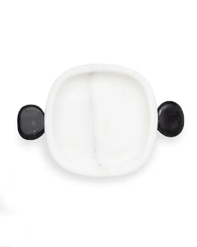 Pre-owned Matteo Cibic New Modern Small Tray In White And Black, Creator