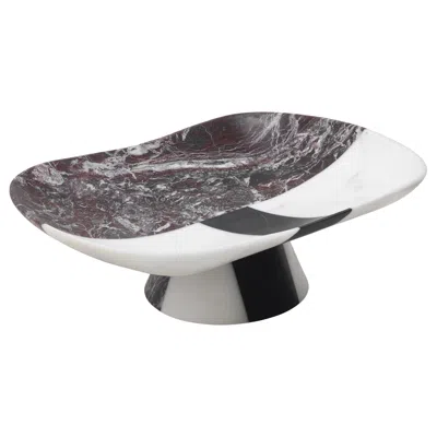 Pre-owned Matteo Cibic Orazio Marble Centerpiece By  In Gray