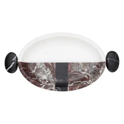 Pre-owned Matteo Cibic Romeo Marble Tray  In Gray