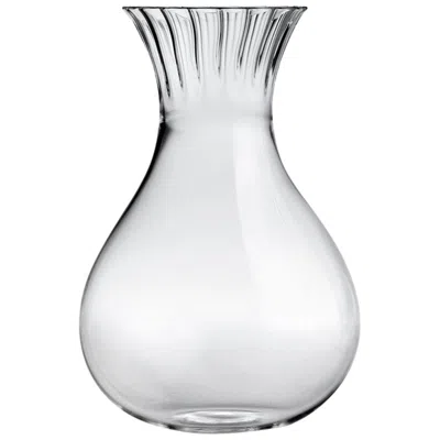 Pre-owned Matteo Cibic Routine Low Carafe In Mouth Blown Glass Designed By  In Gray