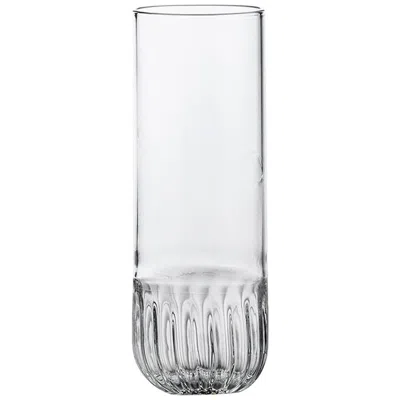 Pre-owned Matteo Cibic Routine Set Of Six Flute In Mouth Blown Glass Designed By  In Gray