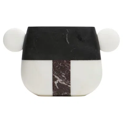 Pre-owned Matteo Cibic Taca Marble Vase By  In Black