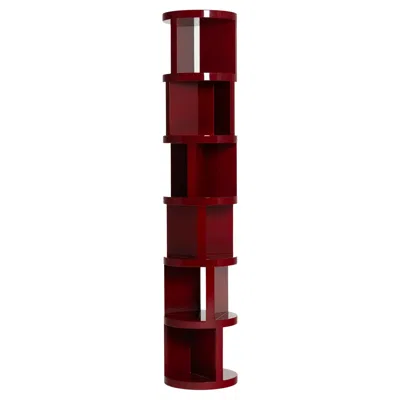 Pre-owned Matteo Cibic Wilma Red Bookshelf In Metal And Liquid Ceramic By