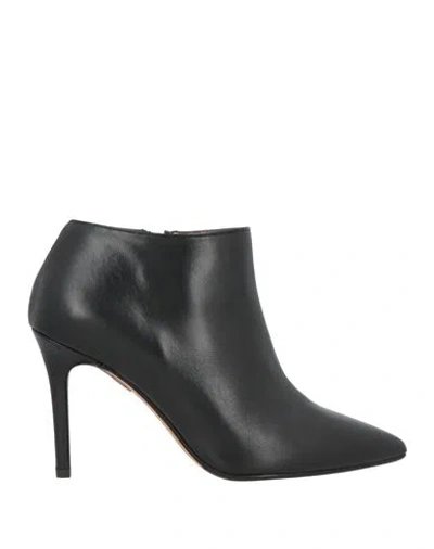 Matteo Pitti Bologna Woman Ankle Boots Black Size 7 Leather