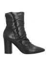 Matteo Pitti Bologna Woman Ankle Boots Black Size 7 Leather