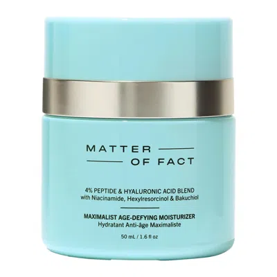 Matter Of Fact Maximalist Age-defying Rich Moisturizer With 4% Peptide & Hyaluronic Acid Blend 1.6 oz In White