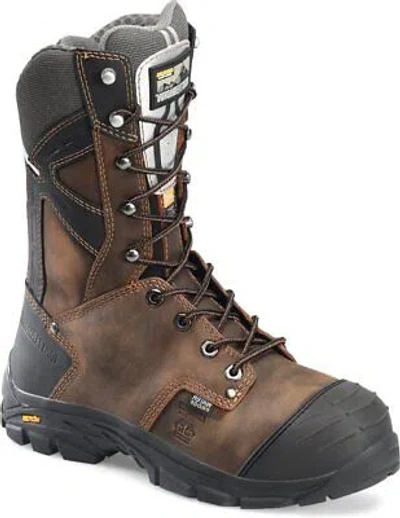 Pre-owned Matterhorn Men's 10” Mainstay Aluminum Toe Waterproof D3o Internal Metatarsal In Brown
