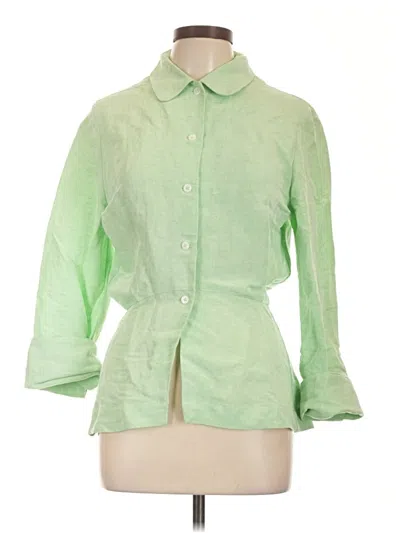 Pre-owned Matthew Bruch 3/4 Sleeve T-shirt In Green