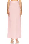 Matthew Bruch Belted Maxi Pencil Skirt