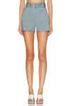 Matthew Bruch Belted Pocket Short In Multi