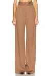 Matthew Bruch Belted Wide Leg Trouser