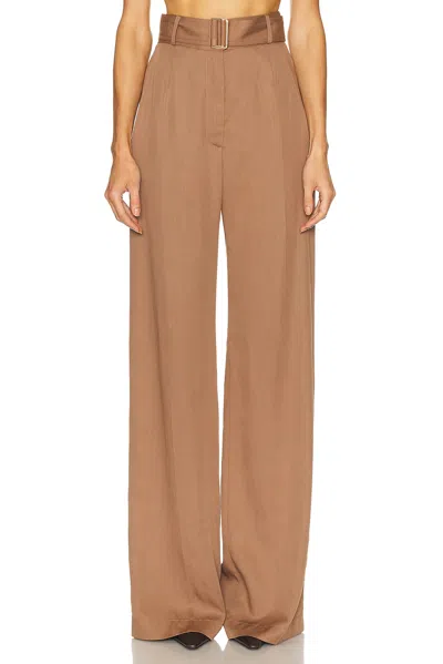 MATTHEW BRUCH BELTED WIDE LEG TROUSER