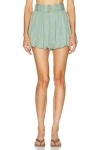Matthew Bruch Bubble Shorts In Green