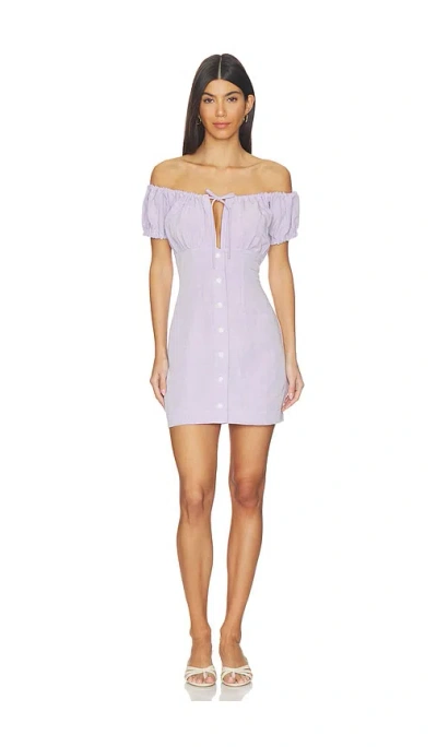Matthew Bruch Bubble Tie Mini Dress In Pink