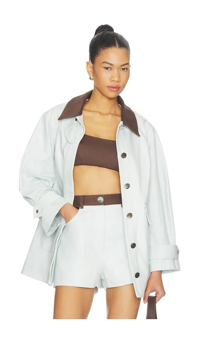 Matthew Bruch Cargo Barn Jacket In Blue