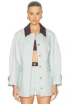 Matthew Bruch Cargo Barn Jacket In White