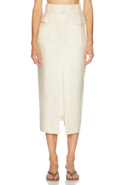 Matthew Bruch Cargo Midi Skirt In Multi