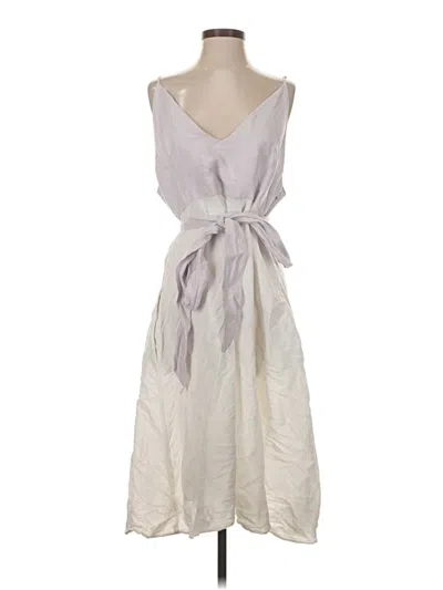 Pre-owned Matthew Bruch Casual Dress In Gray