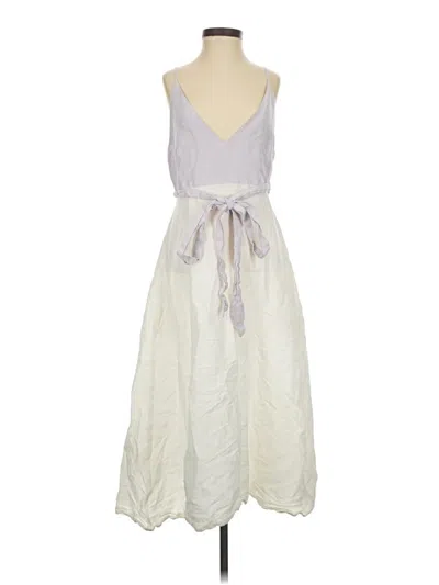 Pre-owned Matthew Bruch Casual Dress In Gray