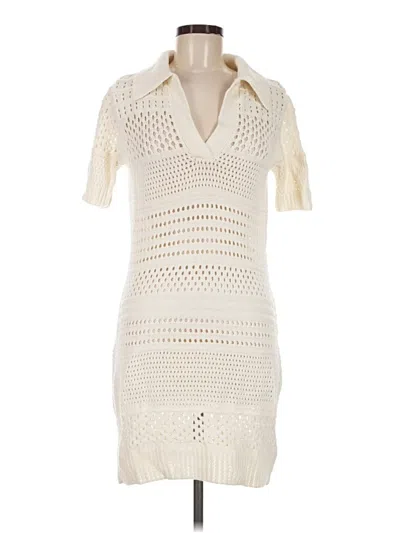 Pre-owned Matthew Bruch Casual Dress In Ivory