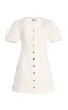 Matthew Bruch Cotton Mini Dress In White