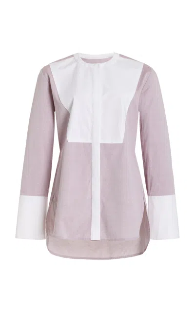 Matthew Bruch Cotton Shirt In Purple