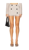 Matthew Bruch Double-breasted Skort In Gray